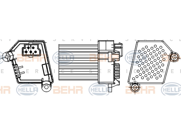 Klima Rezistansı E46 E83 BHR_5HL351311521 BEHR