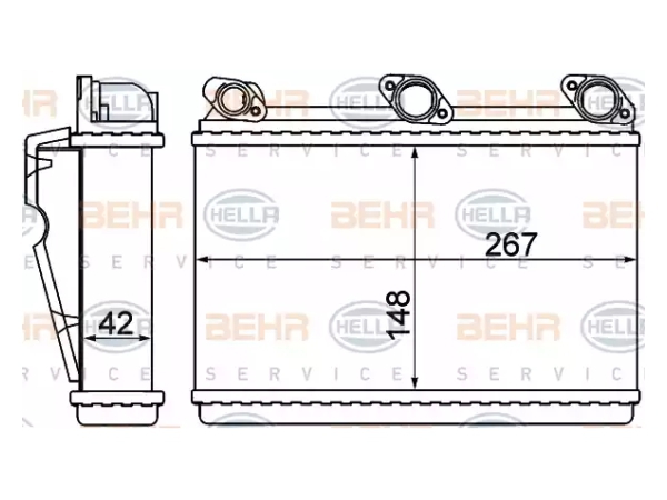 Kalorifer Radyatörü E34 BHR_8FH351000521  HELLA