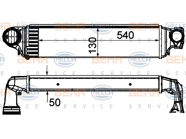 Turbo İnterkol Radyatörü E46 [M47/N M57] 2002-03 BHR_8ML376899101  HELLA