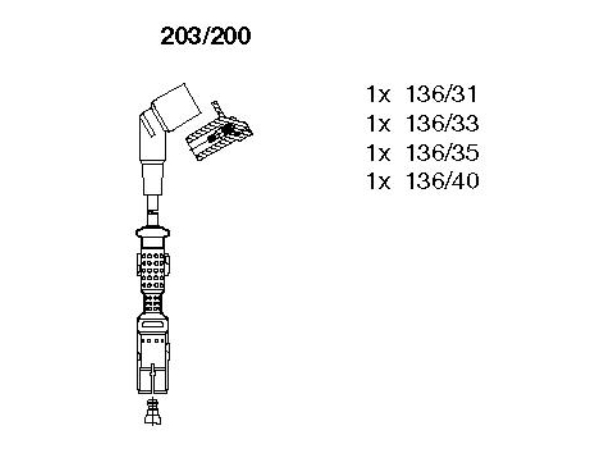 Buji Kablosu M43 (Set) [E34 E36] 318/518i BRM_203200 BREMI