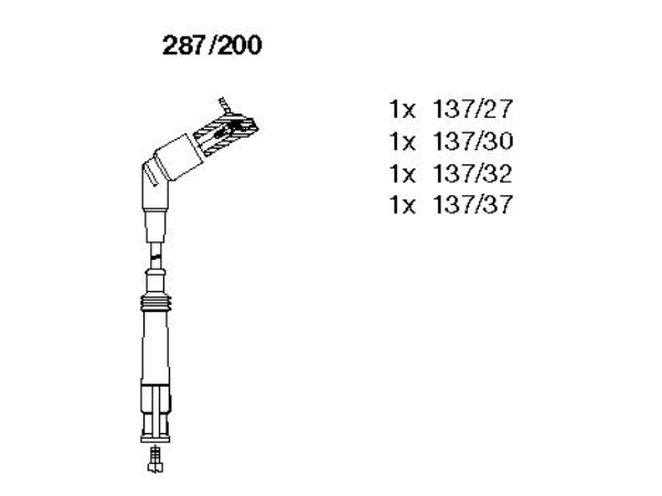 Buji Kablosu M43 (Set) [E36] 316i BRM_287200 BREMI