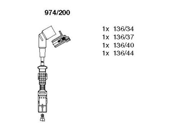 Buji Kablosu M43 (Set) [E46] 316/318i BRM_974200 BREMI