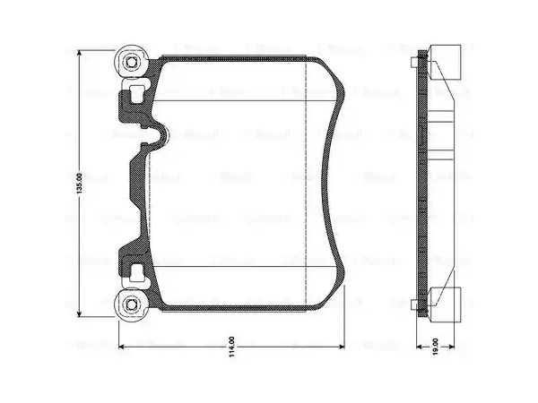 Fren Balatası E70 E71 F15 F16 Ön -M- BSH_0986TB3099 BOSCH