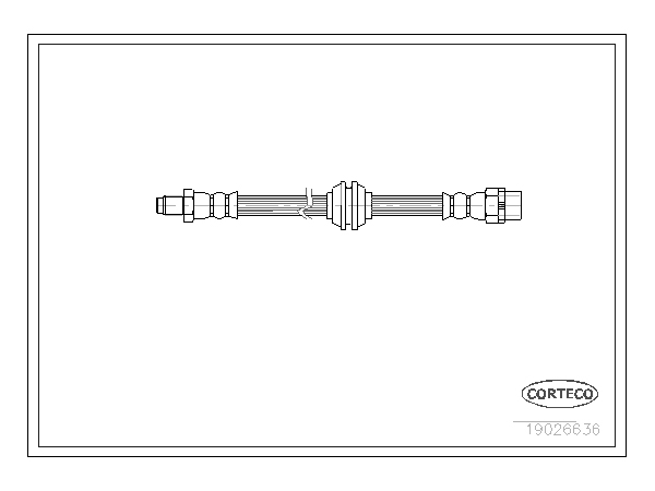 Fren Hortumu E36 Ön CRT_19026636 CORTECO