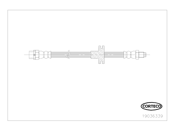 Fren Hortumu E53 Ön CRT_19036339 CORTECO