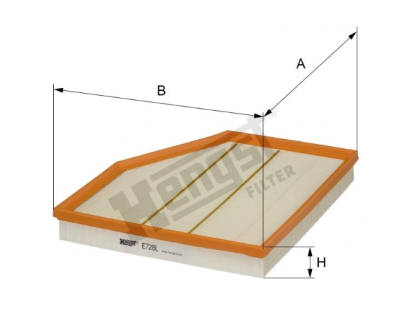 Hava Filtresi N62 [E60] HNG_E728L  HENGST