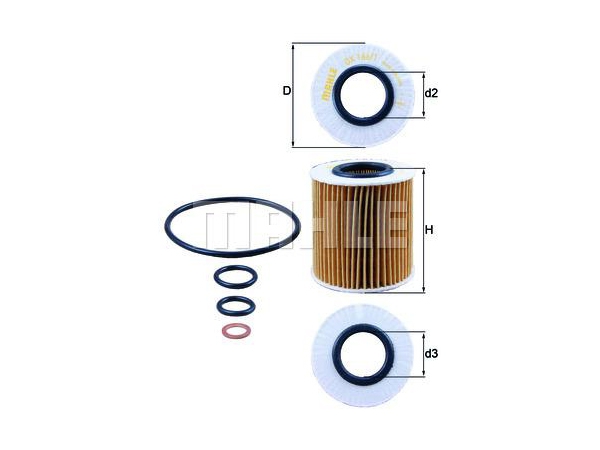 Yağ Filtresi N42 N45N46N [E46 E60 E87E83] KHT_OX1661D  KNECHT