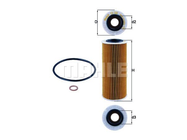 Yağ Filtresi M47N N67N [E46E65 E87 E90 E83] KHT_OX368D1  KNECHT