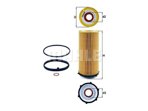 Yağ Filtresi N57 [E90 E70 E71 F10 F01] KHT_OX560D  KNECHT