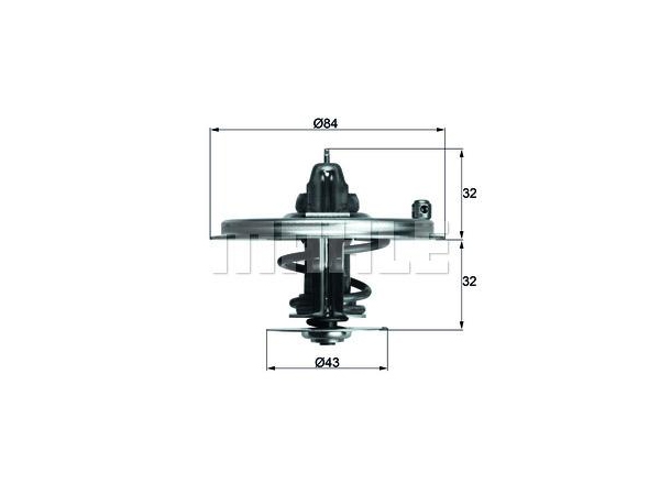 Termostat M70 [E32] 80C MHE_TX3680D  MAHLE