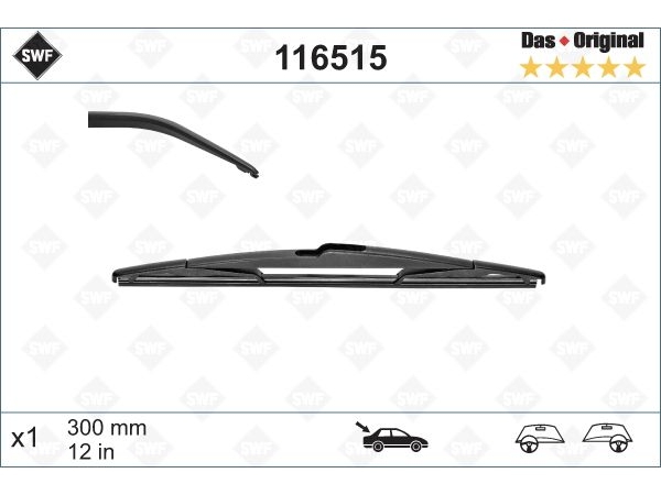 Silecek F20 F15 Arka 30cm  SWF_116515 SWF