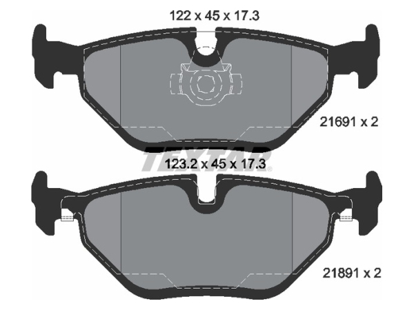 Fren Balatası E39 Arka 520540i 520/525d/td/tds TEX_2169103 TEXTAR