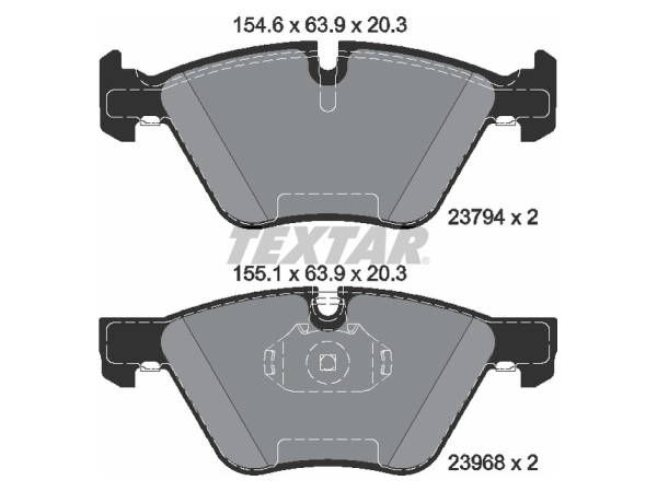 Fren Balatası E90 E84 Ön 320330i/d; 2.5/2.8i 2.3d TEX_2379401 TEXTAR