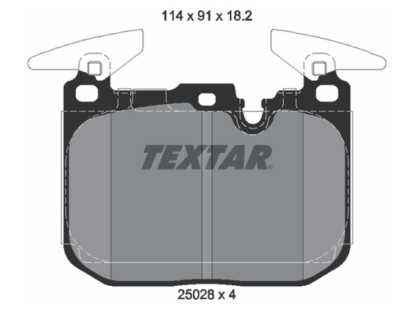 Fren Balatası F20 F30 Ön -Sport- TEX_2502801 TEXTAR