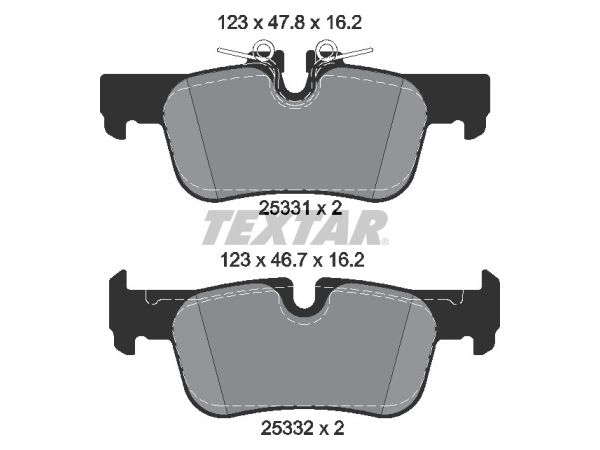 Fren Balatası F45 F48 F39 Mini-F54/F60 Arka TEX_2533101 TEXTAR