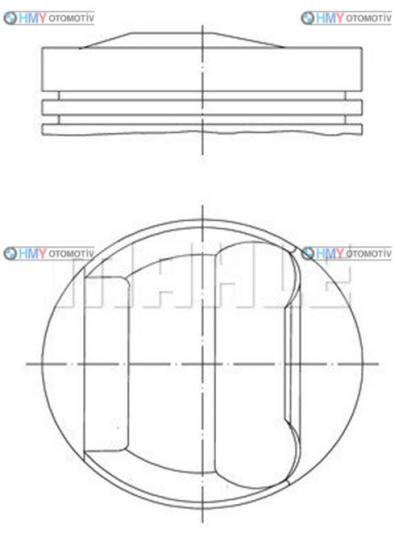 Piston Bmw 0.50   E36 E46 E39 3 Serisi 5 Serisi  11251437149 0830402