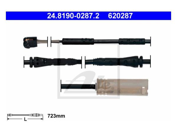 Fren Balata Fişi E87 E90 Ön 123d/130i; 320335i/d 2010-12 ATE_24819002872 ATE