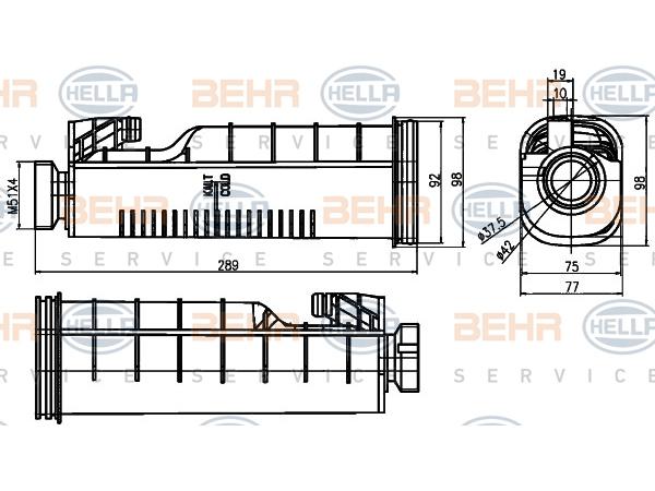 Radyatör Su Deposu E30E39 [M40 M43 M50 M52] 1982-98 BHR_8MA376755091  HELLA