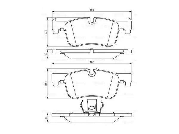 Fren Balatası F20 Ön 114118i/d BSH_0986494561 BOSCH