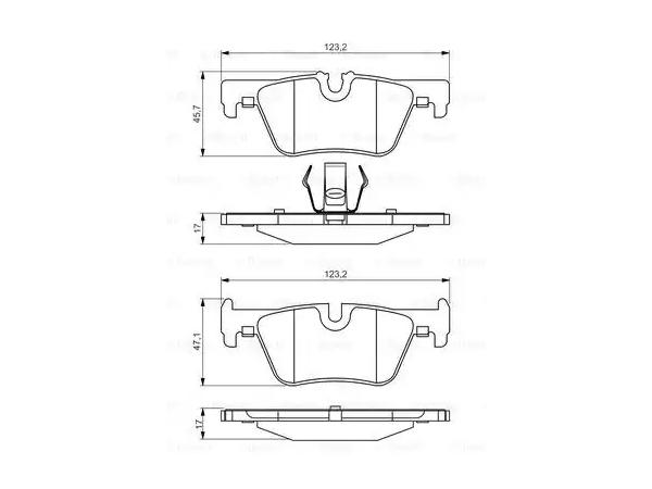 Fren Balatası F20F36 Arka 114125i/d; 316330i/d BSH_0986495289 BOSCH