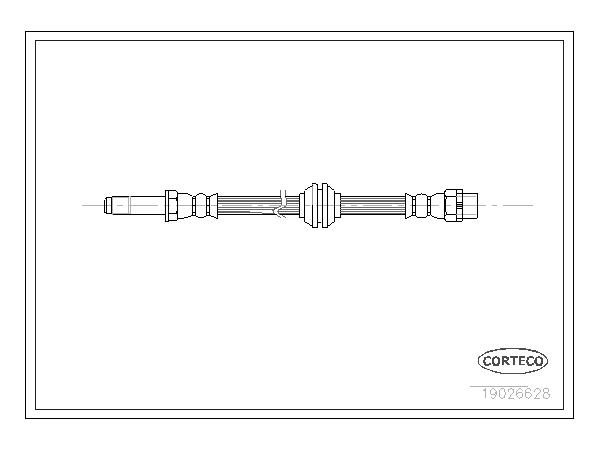 Fren Hortumu E46 Ön CRT_19026628 CORTECO