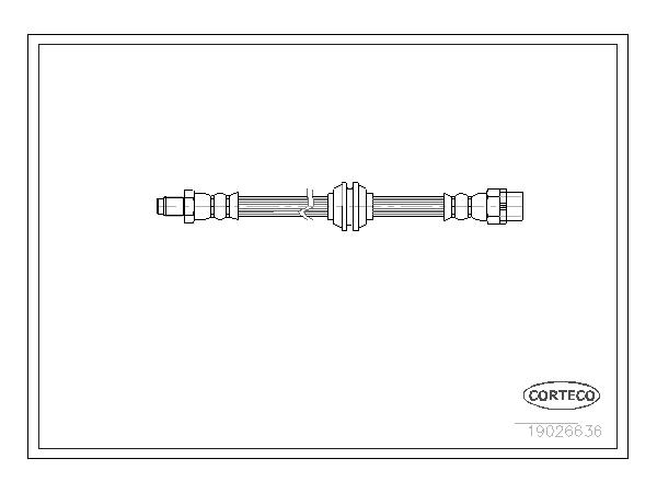 Fren Hortumu E36 Ön CRT_19026636 CORTECO