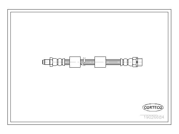 Fren Hortumu E39 Ön CRT_19026684 CORTECO