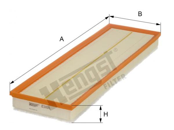 Hava Filtresi M51 [E34E38] HNG_E309L  HENGST