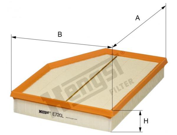 Hava Filtresi M54 N52 [E60] HNG_E720L  HENGST