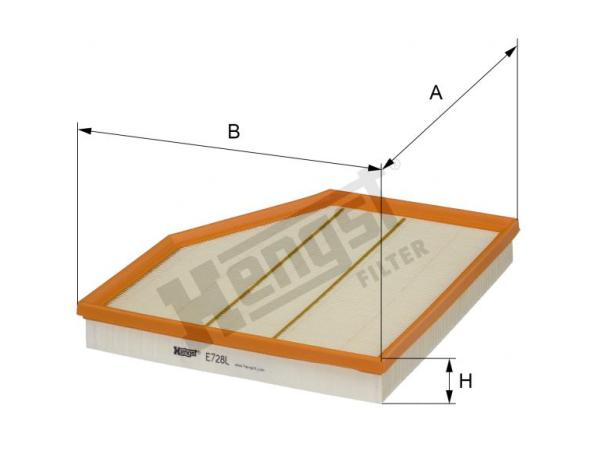 Hava Filtresi N62 [E60] HNG_E728L  HENGST