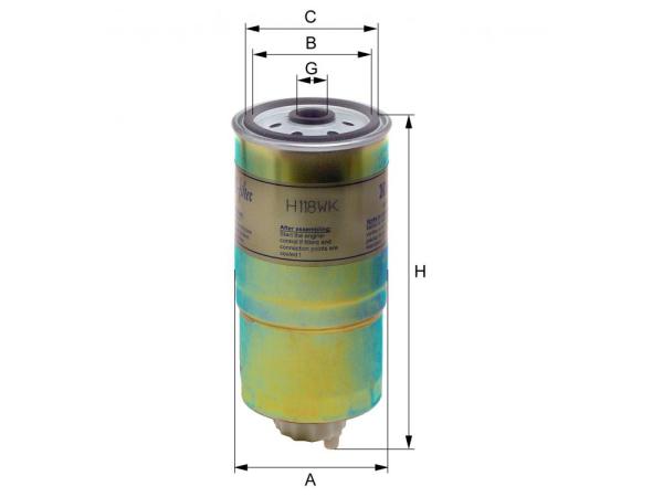 Yakıt Filtresi M51 [E34] HNG_H118WK  HENGST