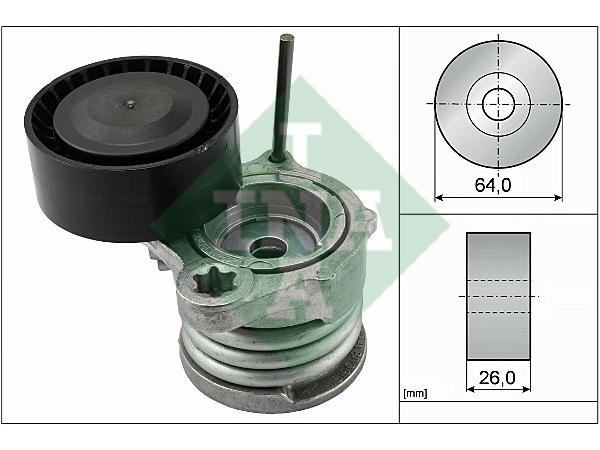 Gergi Kütüğü M47/N M57 N57 [E87 E90] (Makaralı) INA_534033110  INA