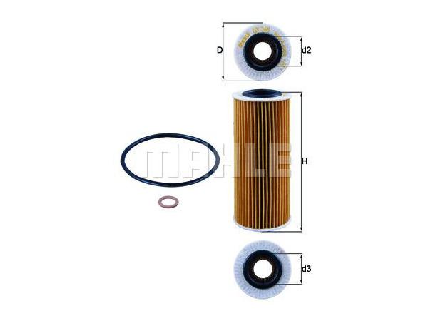 Yağ Filtresi M47N N67N [E46E65 E87 E90 E83] KHT_OX368D1  KNECHT