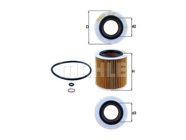 Yağ Filtresi N52N55 [E60E83 E70 E71 F10 F01 F25] KHT_OX387D  KNECHT
