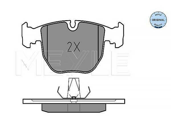 Fren Balatası E38 E53 Ön 740i; 3.0i/d4.4i MEY_0252148619 MEYLE