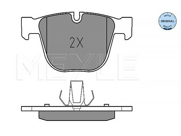 Fren Balatası E60 E65 E70 E71 Arka 530550i 530/535d; 740760i 730745d; 3.0d5.0i MEY_0252373017 MEYLE