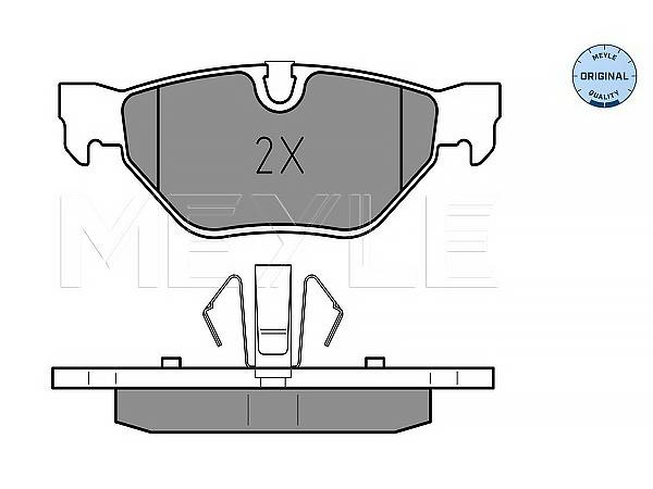 Fren Balatası E87 E90 E84 Arka 116130i 118123d; 316328i 318/320d MEY_0252392617 MEYLE