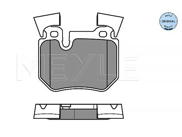 Fren Balatası E87 E90 Arka -Performance- 2.33.0i/d MEY_0252431517 MEYLE