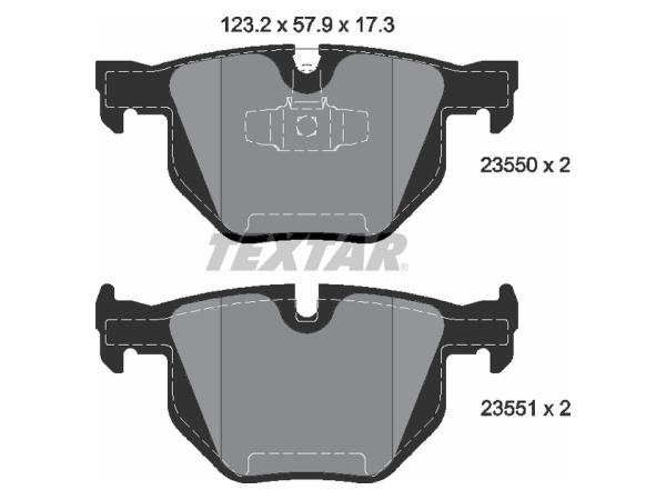 Fren Balatası E90 Arka 325335i 320330d TEX_2355001 TEXTAR