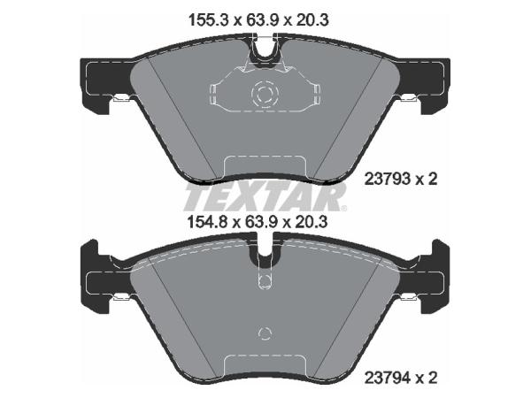 Fren Balatası E60 Ön 520525i/d TEX_2379301 TEXTAR