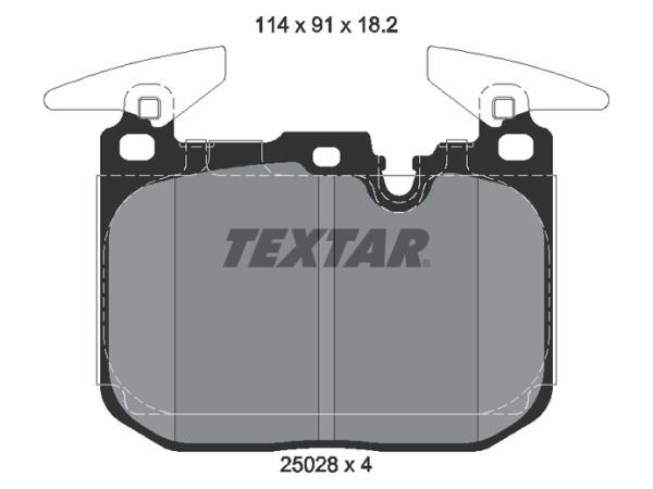 Fren Balatası F20 F30 Ön -Sport- TEX_2502801 TEXTAR