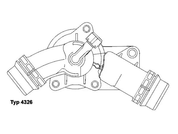 Termostat M52 M54 [E39E65 E83 E53] 97C WHL_432697D  Wahler