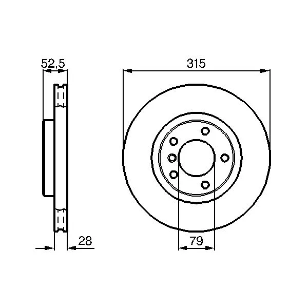 BMW 3 Serisi E36 Ön Fren Diski 0986478762 BOSCH