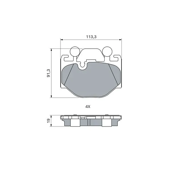 BMW 5 Serisi G60 Ön Fren Balatası 34108842380 0986460482 BOSCH