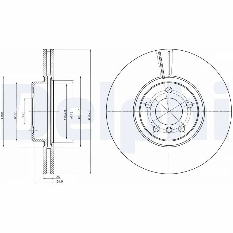 BMW E70 E71 E72 F15 F16 F85 Fren Diski Ön DELPHI BG9063C