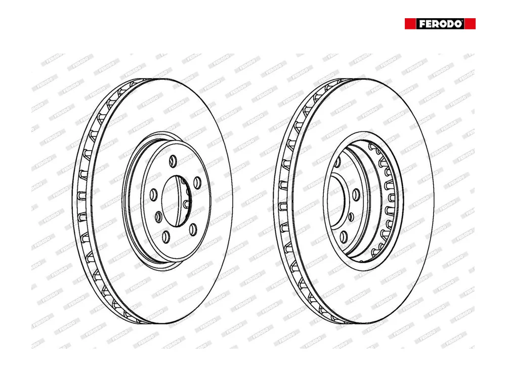 BMW E70 E71 E72 F15 F85 Fren Diski FERODO DDF1746C-1