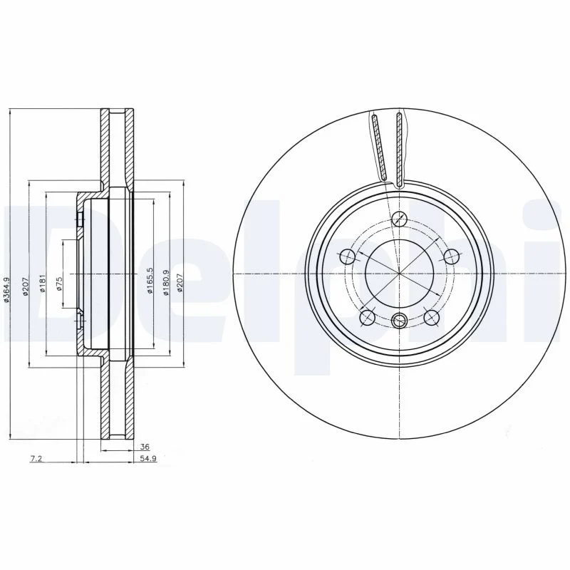 BMW E70 E71 E72 F15 F85 Fren Diski Ön DELPHI BG9092C