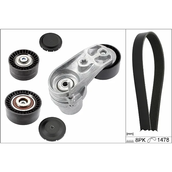 BMW E70 E71 F01 F06… V Kayış Seti 11282449733 529 0211 10 INA