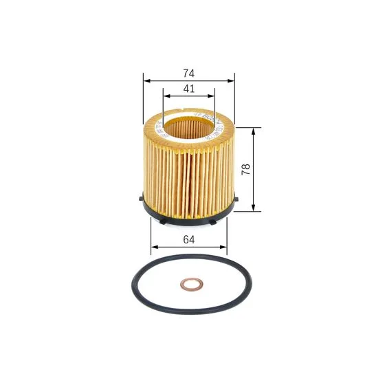 BMW E84 F10 F11 F25… N20 N55 Yağ Filtresi 11427618462 F026407228 BOSCH - BMW yedek parça