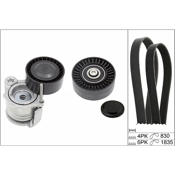 BMW E87 E90 E91 V Kayış Seti 11287790447 529 0359 10 INA